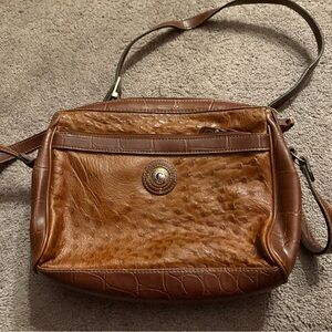 Textured Brown Leather Bag